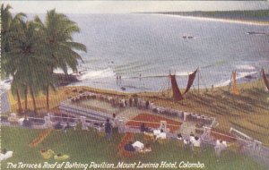 Sri Lanka Ceylon Colombo Mount Lavinia Hotel Terrace aand Roof Of Bathing Pav...