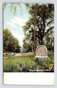Massachusetts Birthplace Col Wm Prescott Antique Postcard PM Cancel WOB UDB Note 