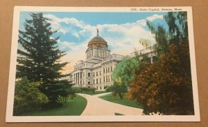 UNUSED .01 LINEN POSTCARD - STATE CAPITOL, HELENA., MONTANA