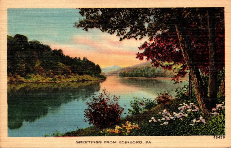 Pennsylvania Greetings From Edinboro 1942