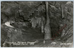 c1940s Oregon Caves, OR RPPC Joaquin Miller's Chapel Photo Art Ray 1626 Ore A211