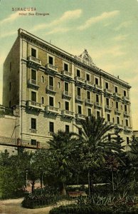 italy, SIRACUSA, Sicily, Hotel des Etrangers (1910s) Postcard