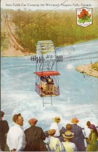 Cable Car Crossing the Whirlpool Niagara Falls Ontario ON c1928 Postcard D95