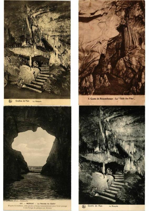 GROTTE CAVES Mostly FRANCE & BELGIUM 900 Cartes Postales Pre-1940