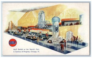 Chicago Illinois IL Postcard Gulf Exhibit Worlds Fair Interior View 1910 Vintage