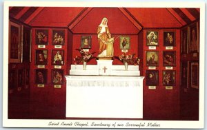 Postcard - Interior of Saint Anne's Chapel, The Grotto - Portland, Oregon