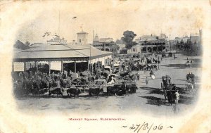 Market Square Bloemfontein Free State South Africa 1906 postcard