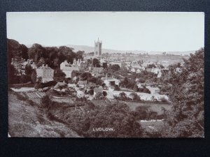 Shropshire LUDLOW Panoramic View of Town c1916 RP Postcard