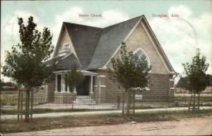 Douglas AZ Baptist Church c1910 Postcard