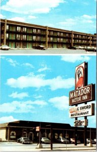 TN, Nashville  MATADOR MOTOR INN~Cape & Sword Restaurant ROADSIDE Motel Postcard
