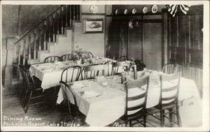 Lake Itasca MN Parkview Resort Dining Room c1920 Real Photo Postcard