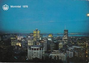 Canada Quebec Montreal Downtown At Night