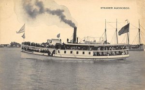 Aucocisco River Steamship Ferry Boat Ship 