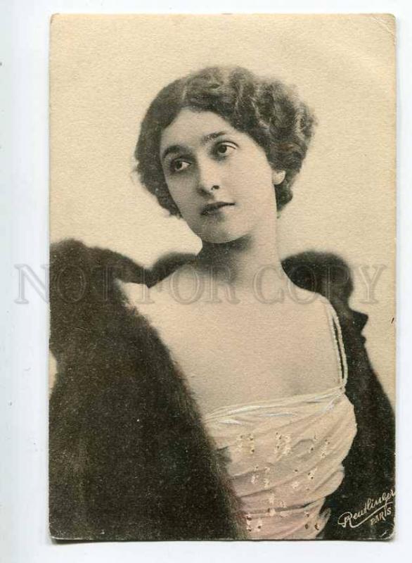 251126 Lina CAVALIERI Italian OPERA Singer FUR Vintage J.W.H.