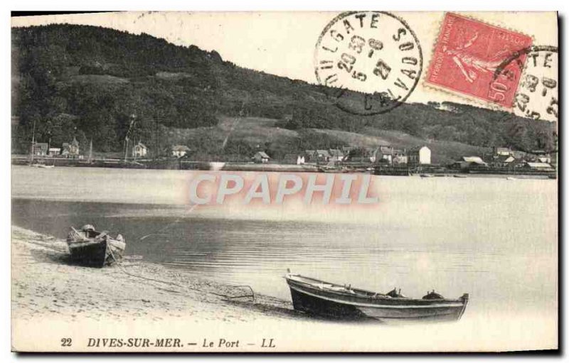 Old Postcard Dives sur Mer Port