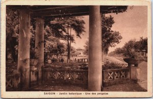 Vietnam Cochinchina Saigon Ho Chi Minh City Jardin Botanique Postcard C063