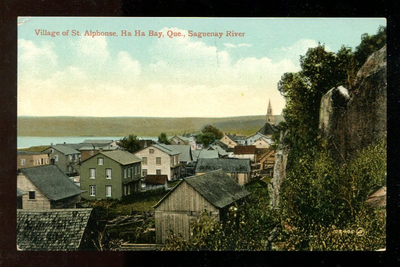 dc614 - ST ALPHONSE Quebec c1908-10 Ha Ha Bay Postcard