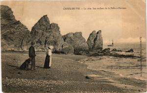 CPA CROIX-de-VIE - La Cote Les rochers de la Pelle-a-Porteau (297912)