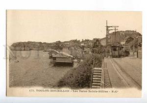 214144 FRANCE TOULON Bains Sainte-Helene TRAM Vintage postcard