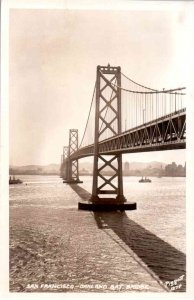 RPPC - San Francisco, California - A view of the Oakland Bay Bridge -