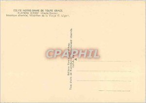 'Post Card Modern Church of Our Lady of All Grace Haute Savoie Plateau d''Ass...