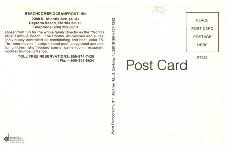 Florida  Daytona Beach  Beachcomber Oceanfront Inn