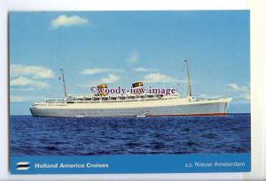 LN0910 - Holland America Liner - Nieuw Amsterdam , built 1938 - postcard