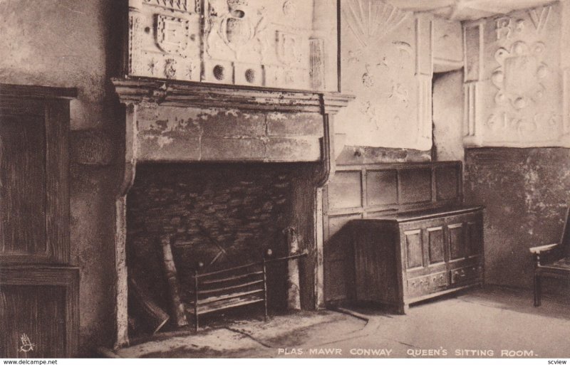 TUCK; CONWAY, Wales, United Kingdom, 1900-10s; Plas Mawr, Queen's Sitting Room