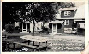 1940s Appleway Motor Court and Tourist Camp Route 11 Winchester VA RPPC Postcard