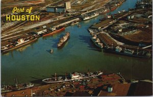 Port of Houston Texas Chrome Postcard C078