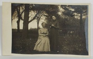 Two Lovely Older Women In The Garden for Photo Postcard R2