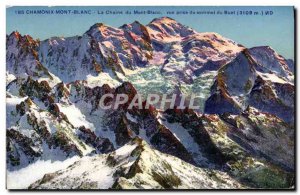 Old Postcard Chamonix La Chaine du Mont Blanc View from the summit of the Buet