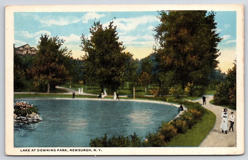 Lake At Downing Park Newburgh New York NY Hudson River Park View Lake