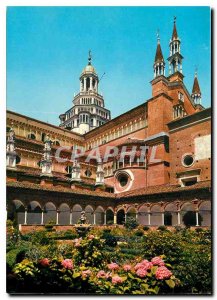 Postcard Modern Certosa di Pavia The Tiborio saw the small Cloitre