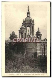 Old Postcard Bon Secours The Monument Of Joan of Arc