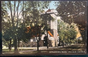 Vintage Postcard 1907-1915 Pilgrim Church, Attleboro, Massachusetts (MA)