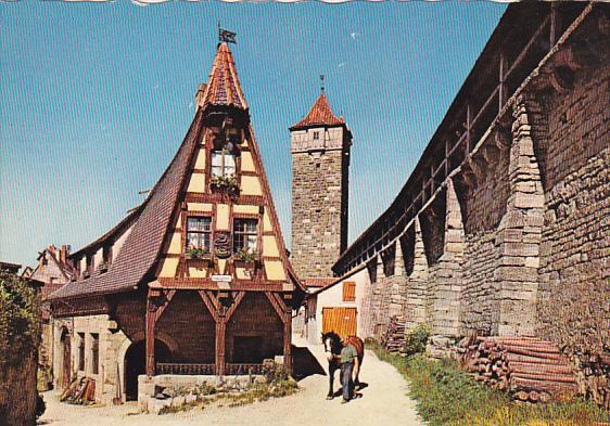 Germany Rothenburg Alte Schmiede an der Schuett