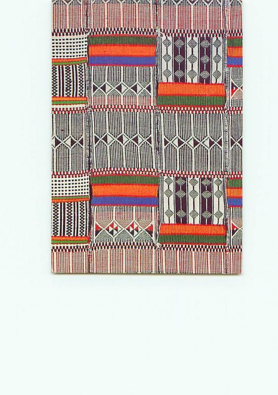 Vintage Postcard Quilts Woven Fabric Benefits to UNICEF # 3086