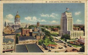 State Capitol and City Hall - Atlanta, Georgia GA