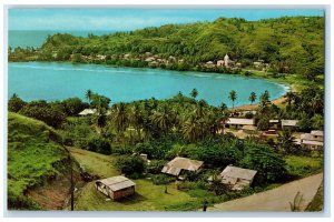 1966 Umatac Village and Bay Where Magellan Discovered Guam Vintage Postcard