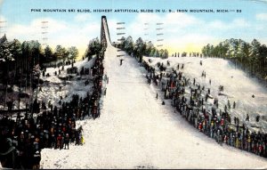 Michigan Iron Mountain Pine Mountain Ski Slide Highest Artificial Ski Slide I...