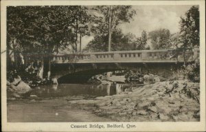 Bedford Quebec Cement Bridge 1937 Used Postcard 