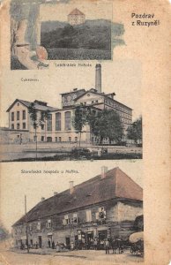 Ruzynel Czechoslovakia Sugar Factory Mariks Bohemian Pub Postcard AA110825