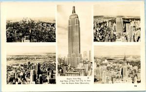 NY - New York City, 5 Views    *RPPC
