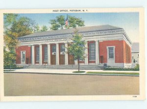 Linen POST OFFICE SCENE Potsdam New York NY AF1004