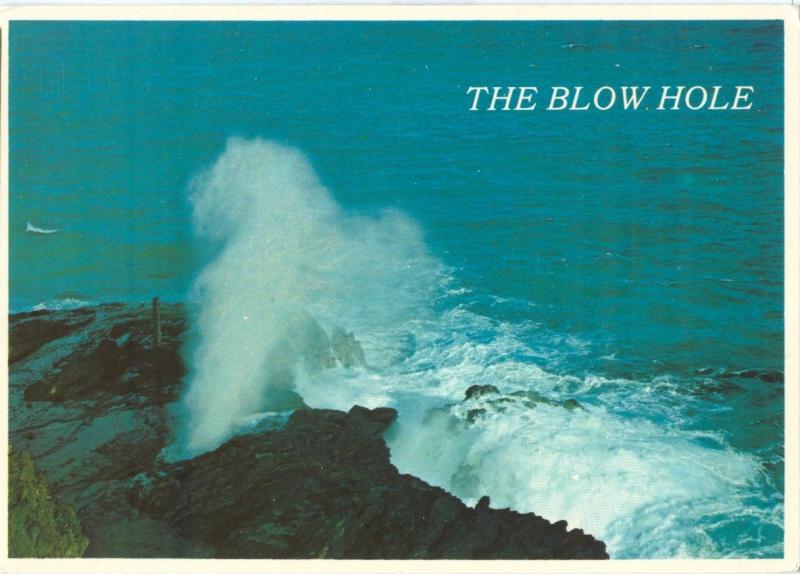 The Blow Hole Island of Oahu, Hawaii, unused Postcard 