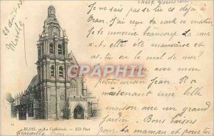 Old Postcard Blois Cathedrale (1900 card)