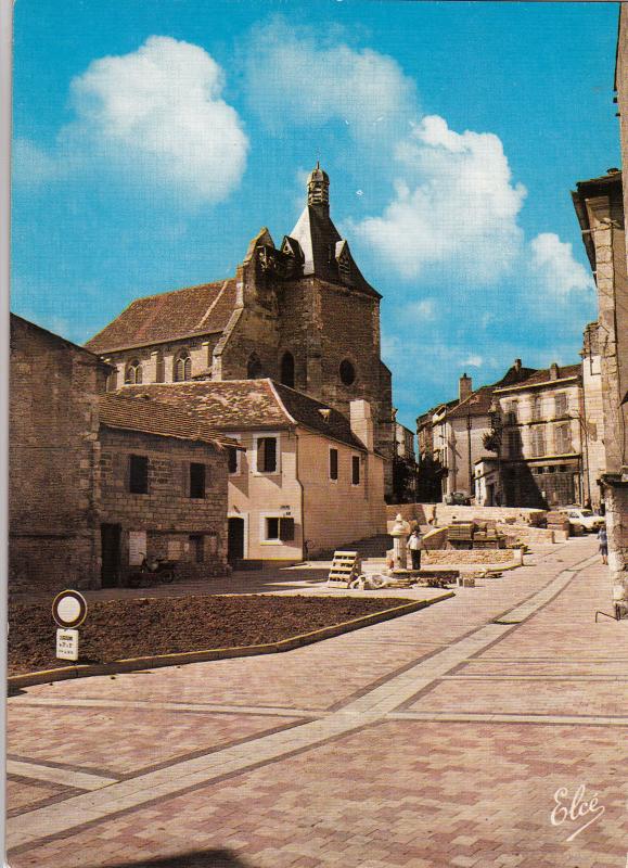 BF14593 bergerac place pellissiere et l eglise saint jac france front/back image