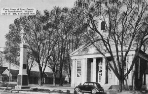 TAPPAHANNOCK VIRGINIA~ESSEX COUNTY COURT HOUSE~1954 POSTCARD