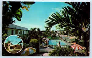 KEY WEST, Florida FL ~ Roadside HIBISCUS MOTEL Simonton Street c1960s Postcard
